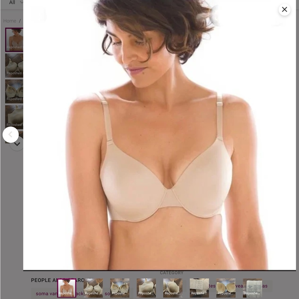 Soma Women’s Vanishing Back Balconet Bra Gold Size   42G
